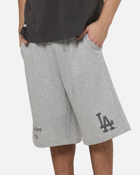 Majestic Athletic Los Angeles Dodgers Blackletter Fleece Shorts Light Marle Grey