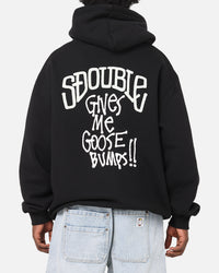 S Double Goosebumps Hoodie Washed Black