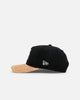 New Era Atlanta Braves 'Corduroy Suede' Pre-Curved Golfer Snapback Washed Black
