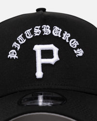 New Era Pittsburgh Pirates 'Gothic Arch' 9FORTY A-Frame Snapback Black/White