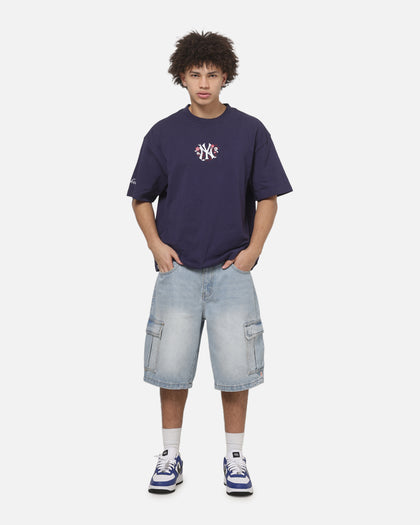 Mitchell & Ness New York Yankees Floral Box T-Shirt Navy