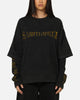 Saint Morta Scripture Long Sleeve Layered T-Shirt Vintage Black