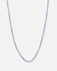 Saint Morta 2mm Micro Tennis Chain Iced White Gold
