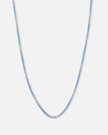 Saint Morta 2mm Micro Tennis Chain Iced White Gold