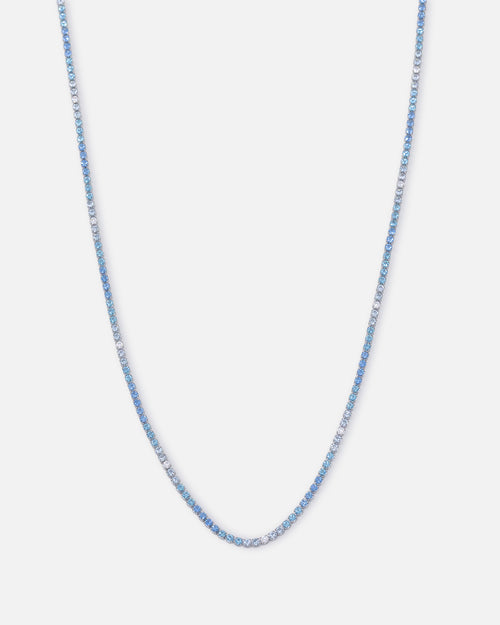 Saint Morta 2mm Micro Tennis Chain Iced White Gold