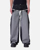 MNML Inside Out Slip Off Denim Pants Washed Black