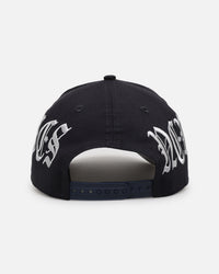 New Era New York Yankees 'Gothic Script' 9FORTY A-Frame Snapback Navy/Grey