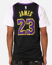 Nike Los Angeles Lakers Lebron James Dri-FIT Swingman Jersey Black