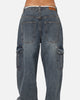 Saint Morta Gothic Denim Cargo Pants Dirty Denim