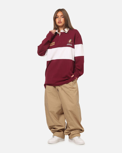 Mitchell & Ness Queensland Maroons Panelled Rugby Shirt Maroon