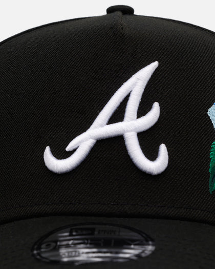 New Era Atlanta Braves 'Blue Rose' 9FORTY A-Frame Snapback Black/Blue