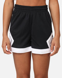 Jordan Women's 4" Diamond Shorts Black/White/White