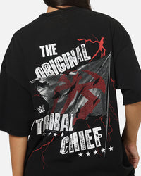73Studio X WWE Roman Reigns Vintage T-Shirt Black Acidwash