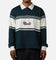 Carre Varsity Long Sleeve Polo Shirt Vintage Navy