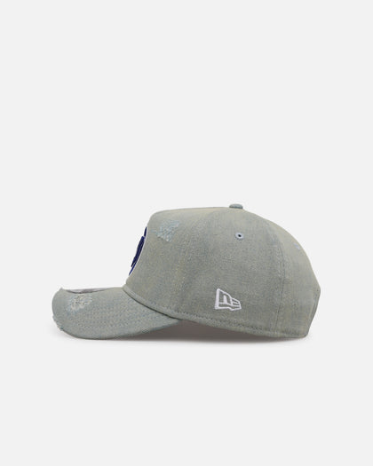 New Era Chicago Cubs 'Distressed Denim' 9FORTY A-Frame Snapback Light Wash Denim