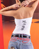 Ed Hardy Women's Geisha Boob Tube White