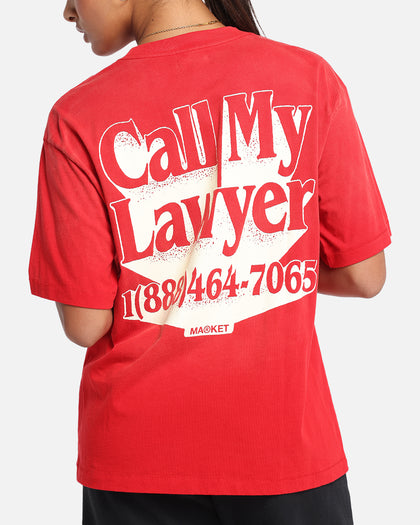 Market Call My Lawyer 3D T-Shirt Red