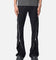 MNML D519 Zipper Flare Denim Jeans Black