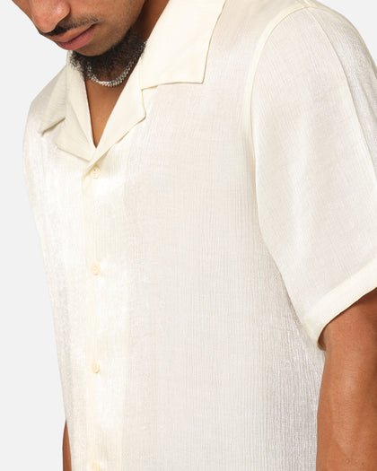 XXIII Diamond Button Up Shirt Off White