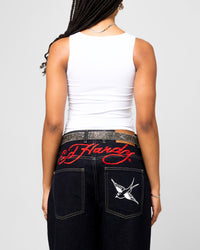 Ed Hardy Women's Dragon Tank White