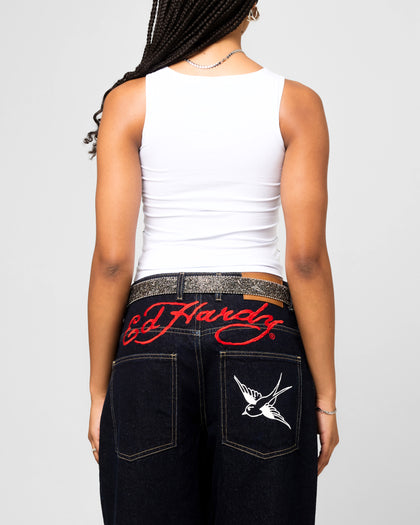Ed Hardy Women's Dragon Tank White