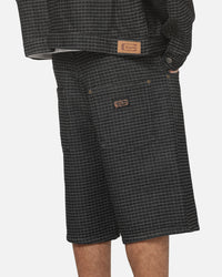 Carre Grid Solace Jorts Black Denim