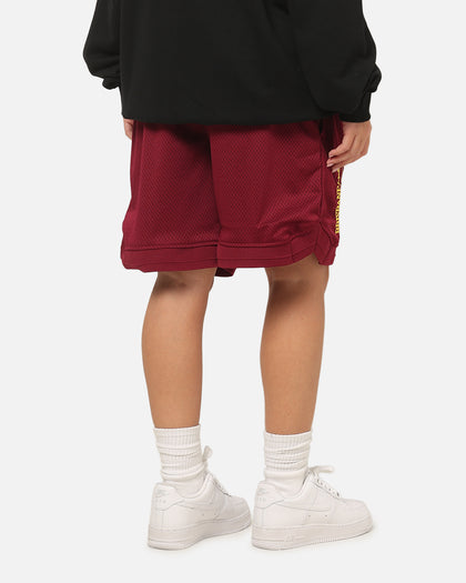 Bleacher Athletic Brisbane Broncos NRL Adult Basketball Shorts Maroon