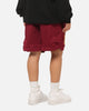 Bleacher Athletic Brisbane Broncos NRL Adult Basketball Shorts Maroon