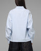 Loiter x Yu-Gi-Oh! Blue Eyes Button Up Shirt Blue Stripe