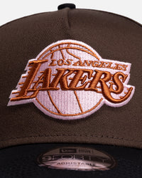 New Era Los Angeles Lakers 9Forty A-Frame Snapback Walnut