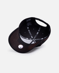 New Era New York Yankees 'Spider Web' 9FORTY A-Frame Snapback Black/Orange