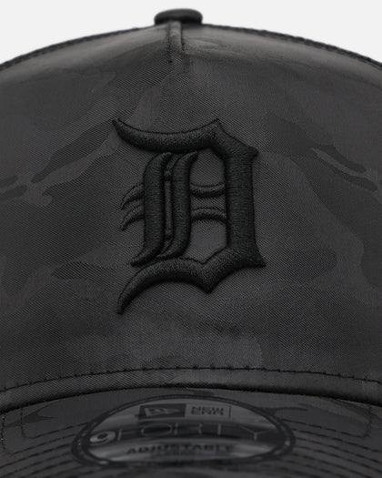 New Era Detroit Tigers 'Camo' 9FORTY A-Frame Trucker Snapback Black