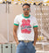 Loiter Gummy Ringer T-Shirt Off White/Green