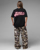 Loiter Jet Stream Chenille T-Shirt Black