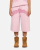 Ed Hardy Double Dragon Applique Shorts Pink
