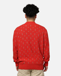 Ksubi Allstar Knit Torch Crewneck Red