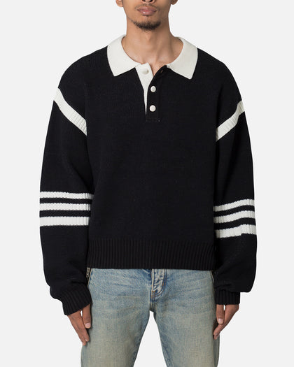 MNML Polo Knit Sweater Black/White