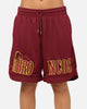 Bleacher Athletic Brisbane Broncos NRL Adult Basketball Shorts Maroon