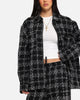 XXIII Boucle Tweed Zip Jacket Black/White