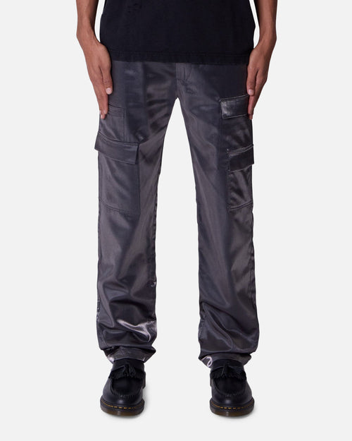 MNML Patent Shine Pants Black