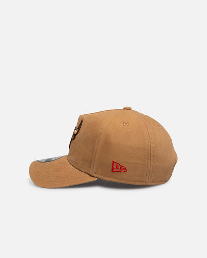 New Era Chicago Bulls "Toasted Grain" 9Forty A-Frame Snapback Walnut