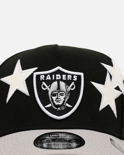 New Era Las Vegas Raiders 'Stars' 9FORTY A-Frame Snapback Black/Grey