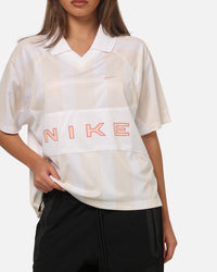 Nike Women's Sportswear Street Oversized Striped Jersey Chalk/White