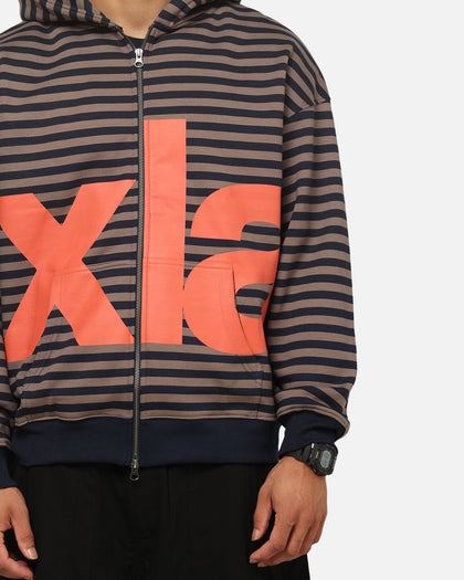 X-Large Mocha Captain Zip Hoodie Black