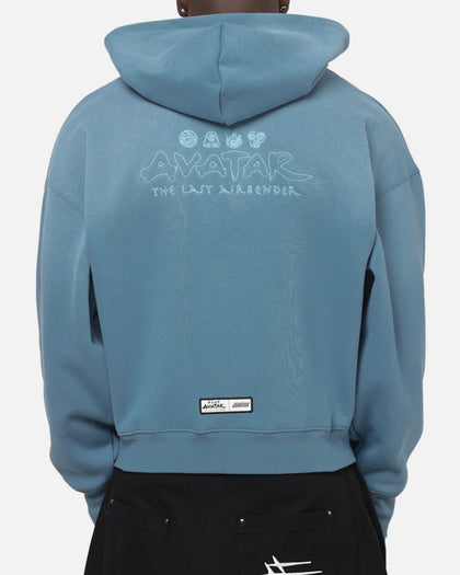 73Studio x Avatar: The Last Airbender Appa And Momo Zip Hoodie Washed Blue