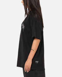 Saint Morta Fray Boxy T-Shirt Vintage Black