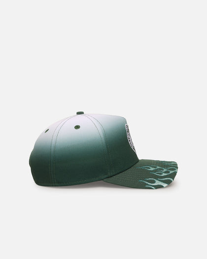 New Era Boston Celtics 'Sundyed Flames' 9FORTY A-Frame Snapback Pine Green