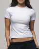 American Thrift Women's Longline Baby T-Shirt Grey Heather