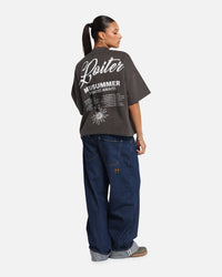 Loiter Palm Spring Box T-Shirt Charcoal