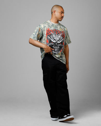 Loiter Tribal Skull Camo T-Shirt Real Tree Camo